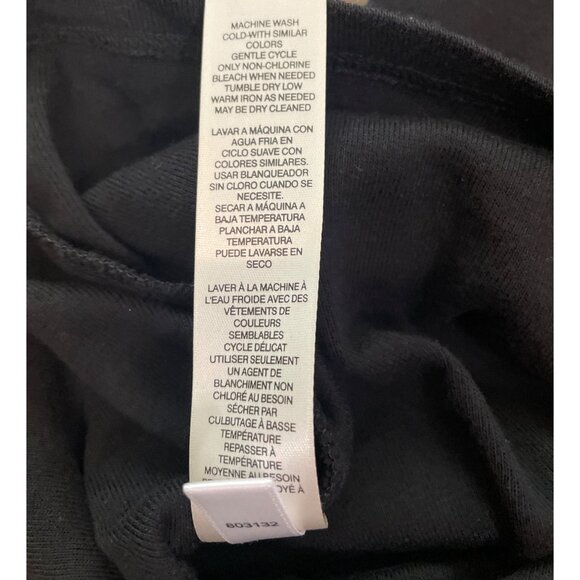 Chicos Black Sleeveless Supima Cotton Tank Size Med Classic Layering Simple - Picture 5 of 5